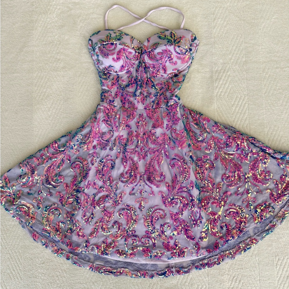 Windsor Sequin Prom mini Dress